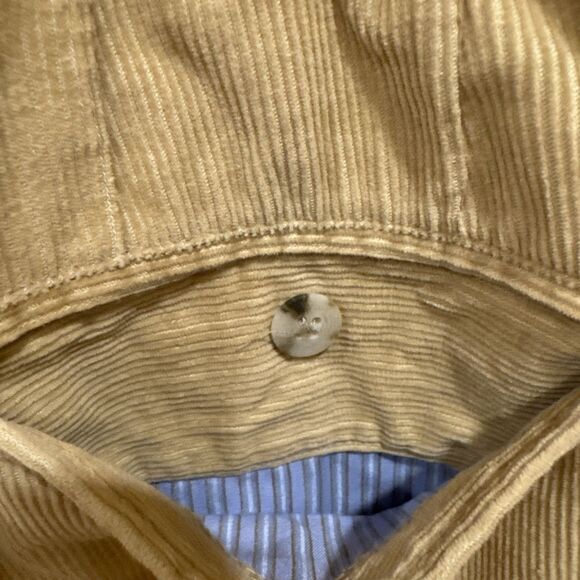 Peter Millar Pants Men 38x32 Beige Corduroy Zip Front Straight Golf - Picture 7 of 7